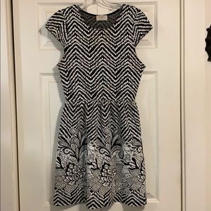 Black and white dress